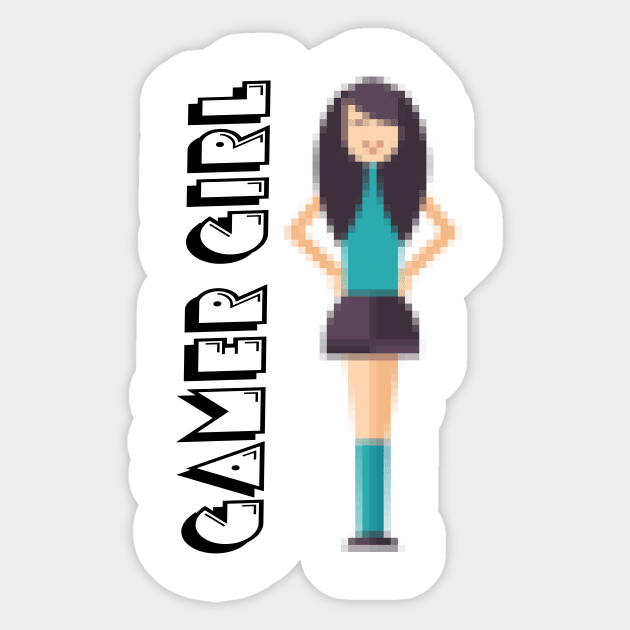 Gamer girl Sticker by Madeinthehighlands